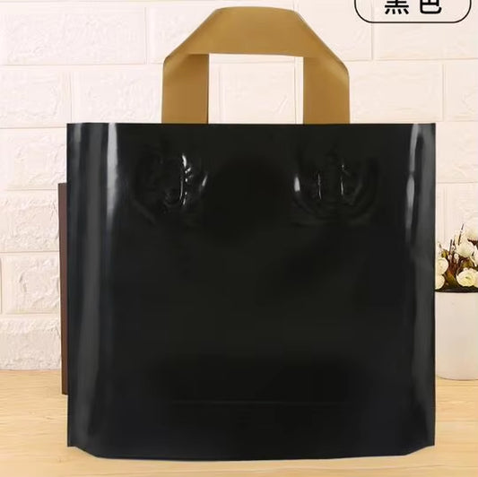 500Pcs Custom Logo Shopping Bags PVC Bags Handle Bags Clothes Bags Shoes Bags Gift Bags Cheaper Shopping Bags 40*30Cm