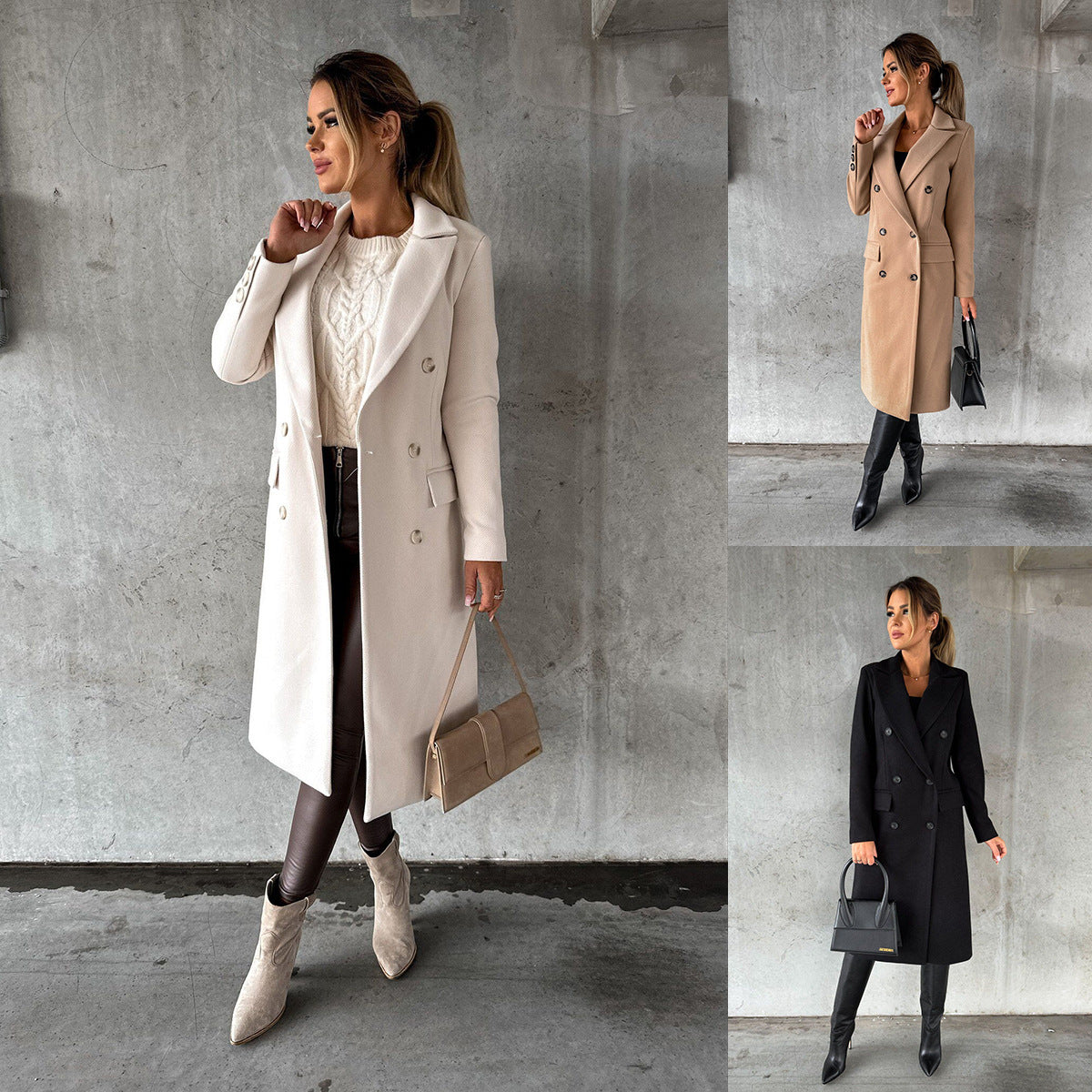 Fashion Casual Woolen Coat Women